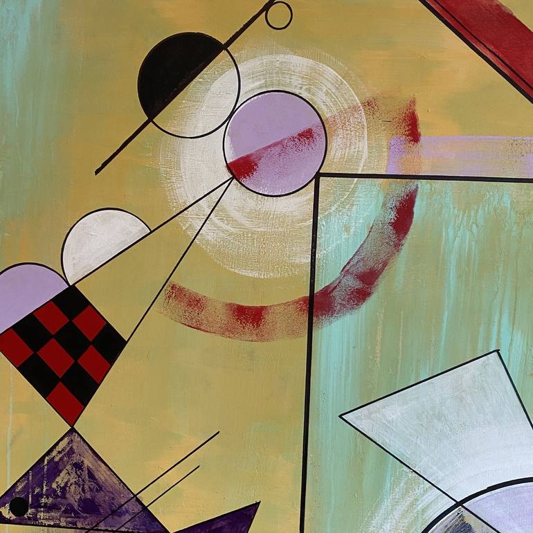 Original Modern Geometric Painting by Peggy Scholte