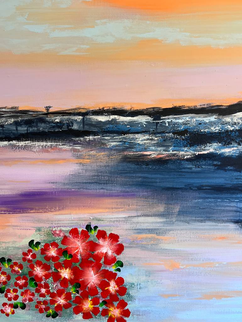 Original Abstract Landscape Painting by Peggy Scholte