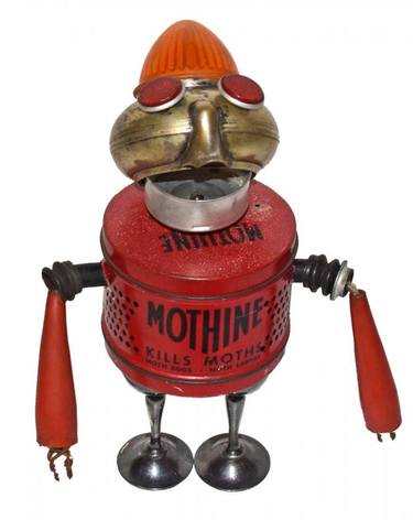 Mothine Folk Art Robot thumb