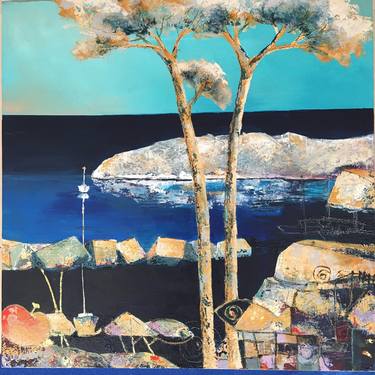 Original Contemporary Seascape Painting by Renée Oconel