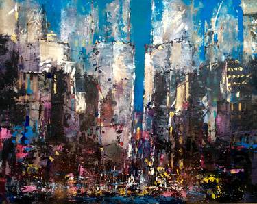 Original Abstract Expressionism Architecture Paintings by Renée Oconel