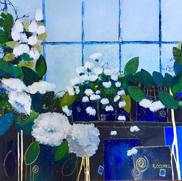 Original Modern Floral Paintings by Renée Oconel