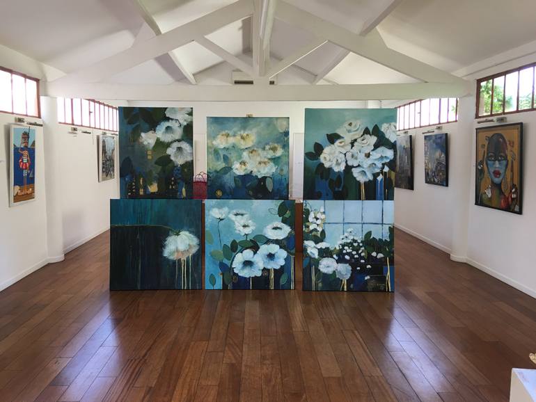 Original Figurative Floral Painting by Renée Oconel