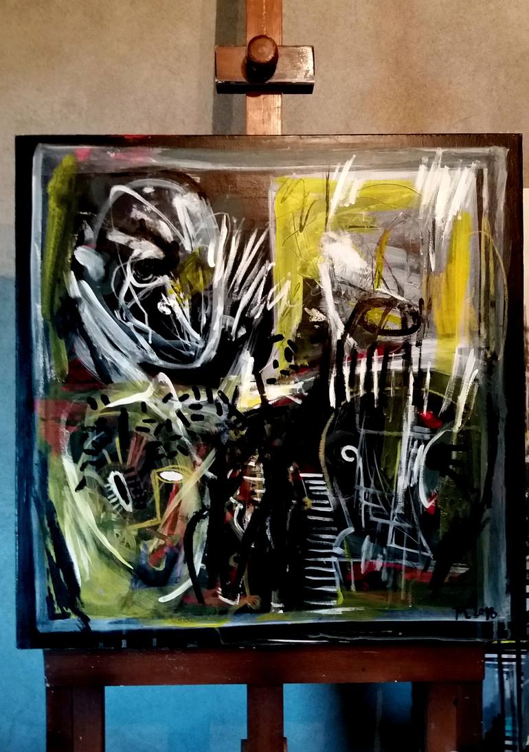 Original Expressionism Abstract Painting by Marko Petrovic