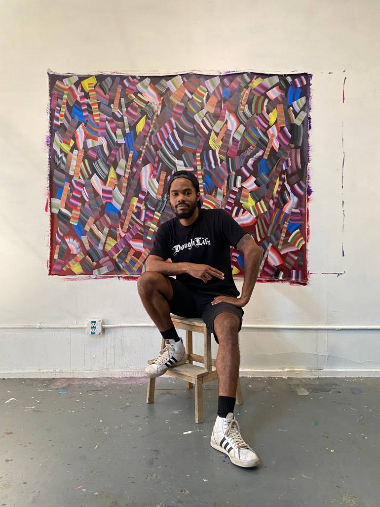 Original Abstract Expressionism Abstract Painting by Kel Brown