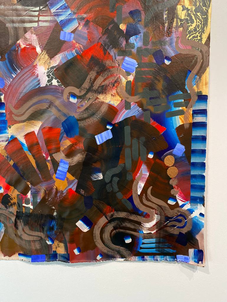 Original Abstract Expressionism Abstract Painting by Kel Brown