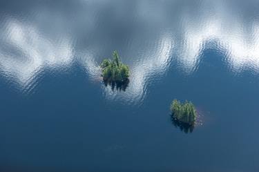 Two Islands  and Cloud Reflections - Cranberry Lake - Limited Edition of 25 thumb