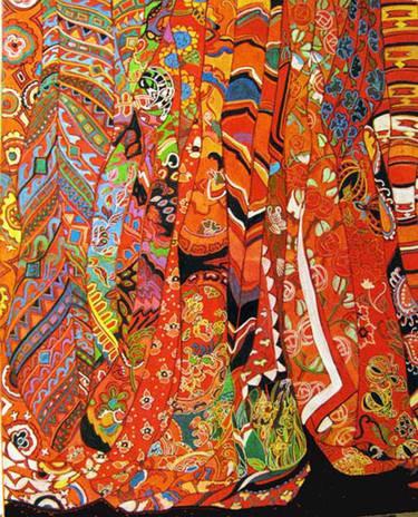 Original Fine Art Abstract Painting by Linda Arthurs