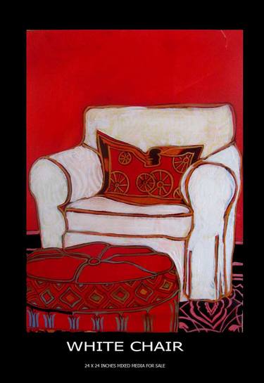 WHITE CHAIR IN RED thumb