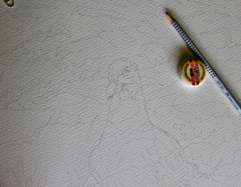 Original Abstract Animal Painting by Freya Laetitia Stinton