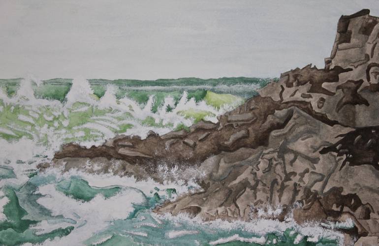 Original Seascape Painting by Freya Laetitia Stinton