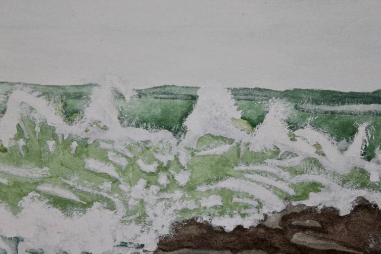 Original Abstract Seascape Painting by Freya Laetitia Stinton
