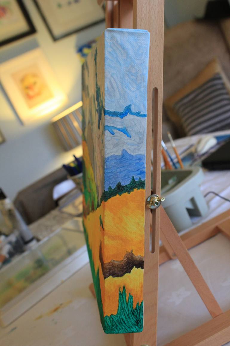 Original Abstract Landscape Painting by Freya Laetitia Stinton