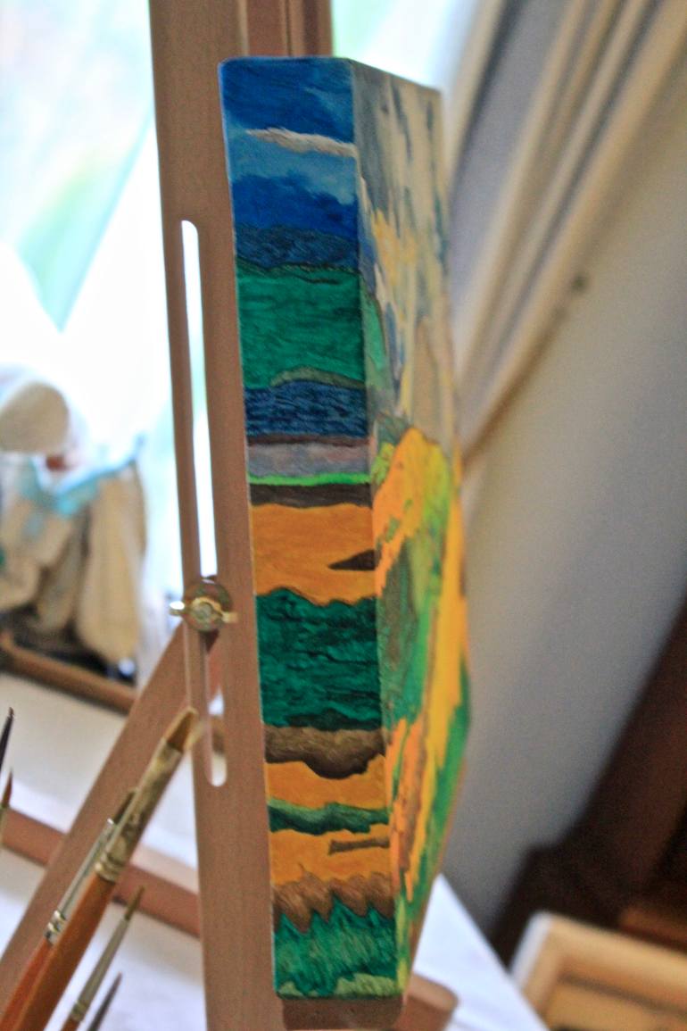 Original Abstract Landscape Painting by Freya Laetitia Stinton