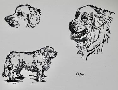 Original Dogs Paintings by Freya Laetitia Stinton