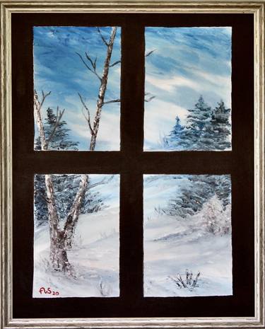 Winters Pass through a Window Pane thumb