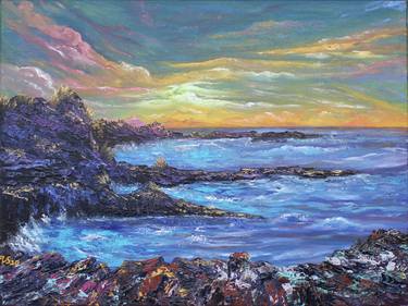 Original Impressionism Seascape Paintings by Freya Laetitia Stinton