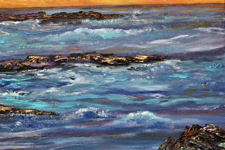 Original Impressionism Seascape Painting by Freya Laetitia Stinton