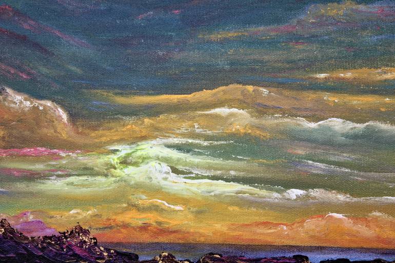Original Impressionism Seascape Painting by Freya Laetitia Stinton