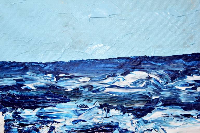 Original Abstract Seascape Painting by Freya Laetitia Stinton