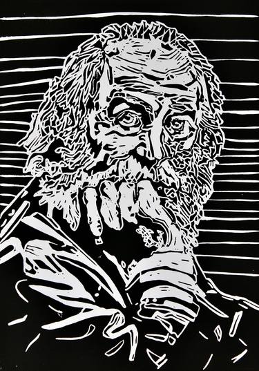 Portrait of Walt Whitman - Limited Edition of 3 thumb