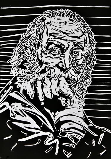 Original Portrait Printmaking by Freya Laetitia Stinton