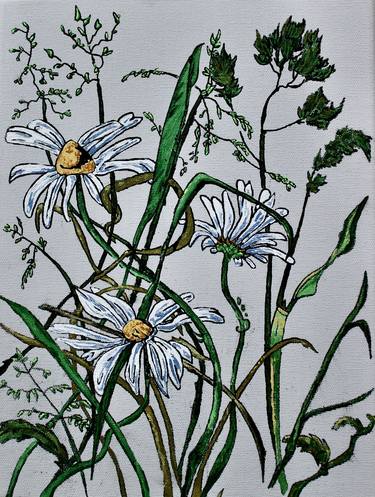 Original Illustration Floral Paintings by Freya Laetitia Stinton
