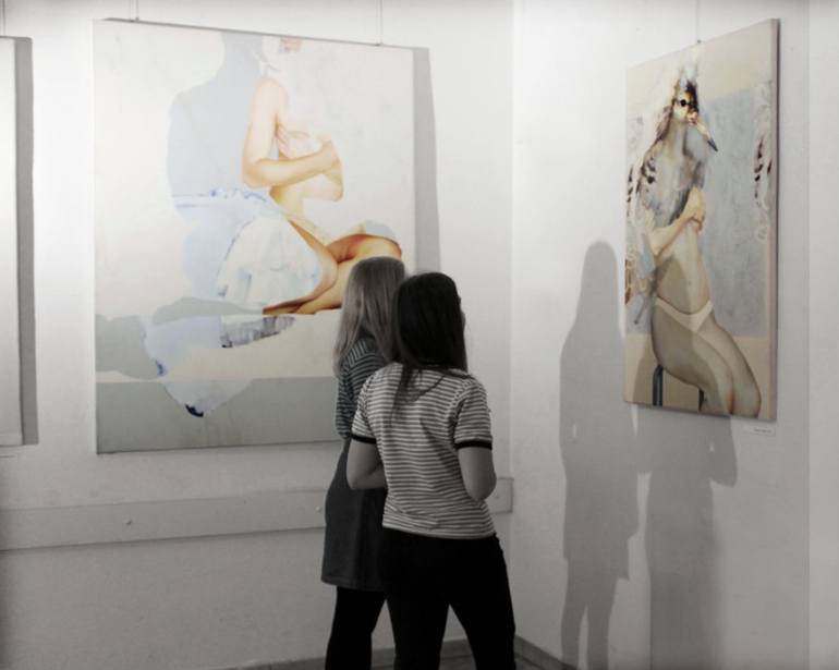 Original Modernism Women Painting by Sylwia Zdzichowska