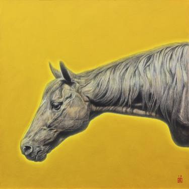 Print of Figurative Horse Paintings by Hideyuki Sobue