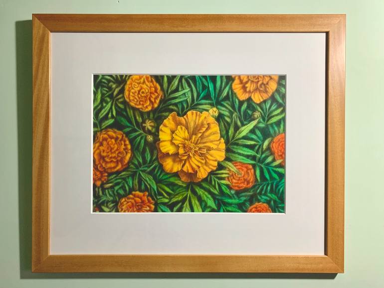 Original Conceptual Floral Painting by Hideyuki Sobue