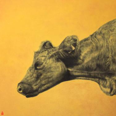 Print of Figurative Cows Paintings by Hideyuki Sobue