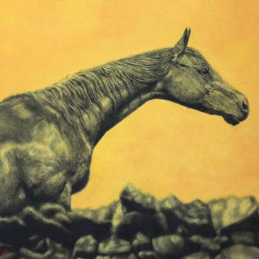 Original Figurative Horse Paintings by Hideyuki Sobue