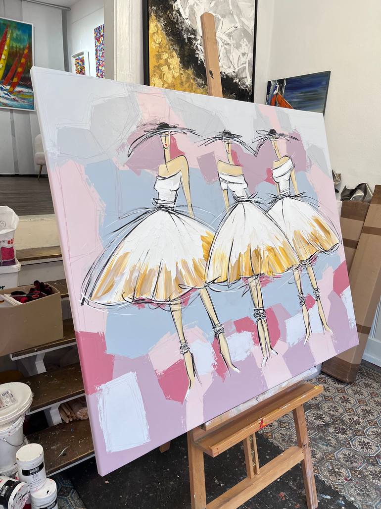 Original Figurative Fashion Painting by Olivier Messas