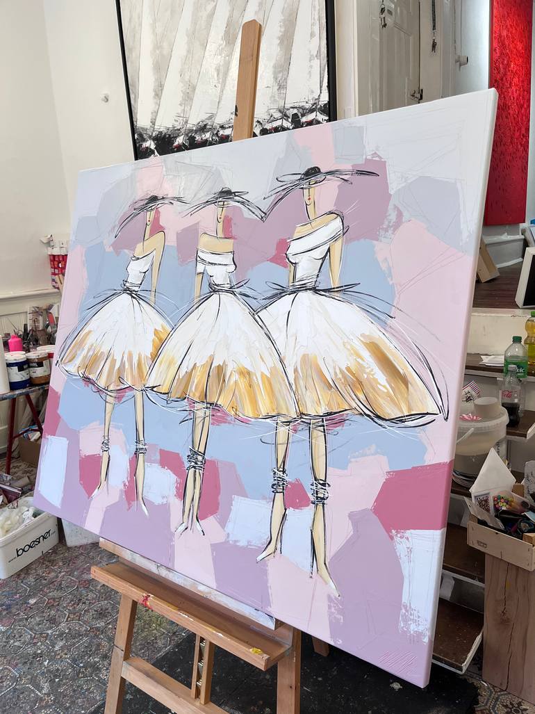 Original Figurative Fashion Painting by Olivier Messas
