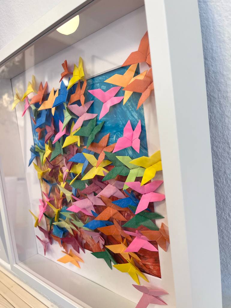 Original Cubism Aerial Collage by Olivier Messas