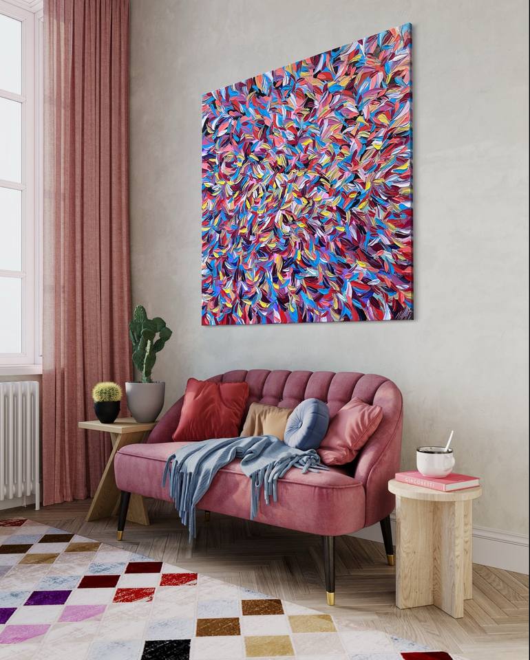 Original Fine Art Abstract Painting by Olivier Messas