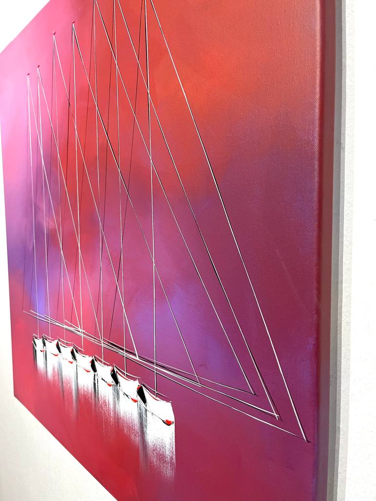 Original Figurative Boat Painting by Olivier Messas