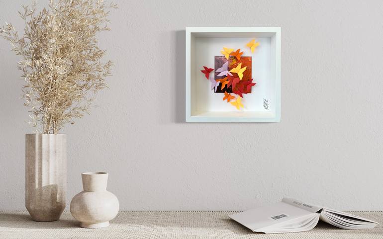 Original Cubism Floral Collage by Olivier Messas