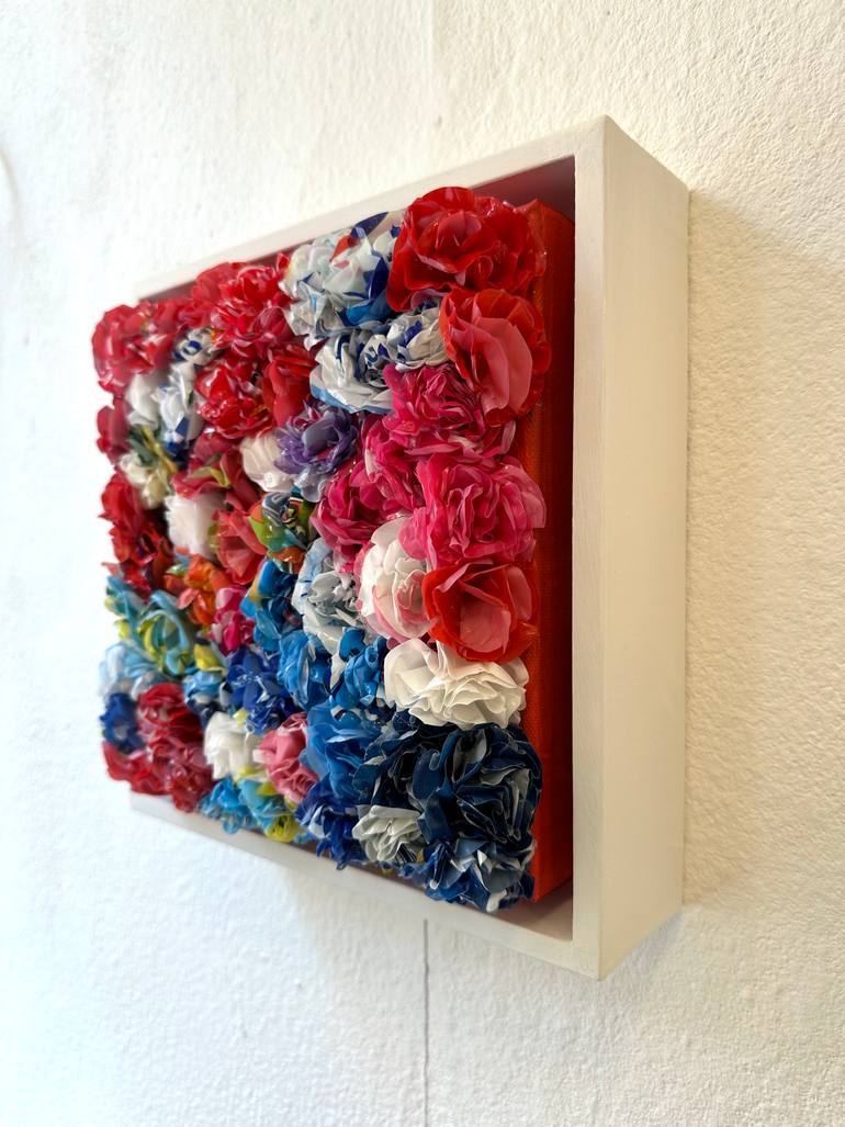 Original Abstract Floral Collage by Olivier Messas