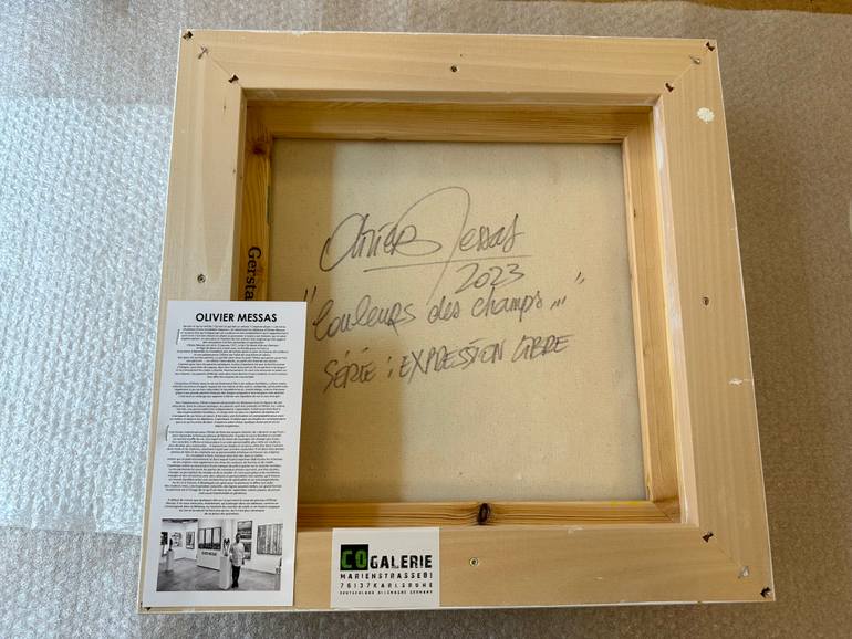 Original Abstract Floral Collage by Olivier Messas