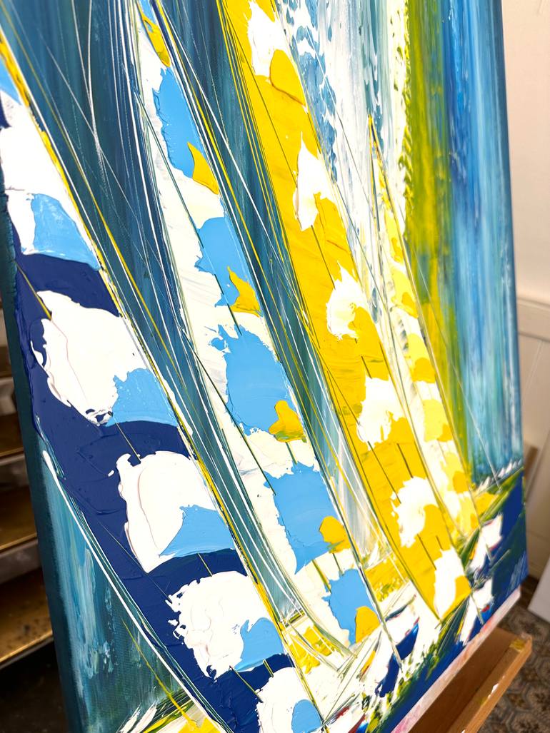 Original Figurative Boat Painting by Olivier Messas