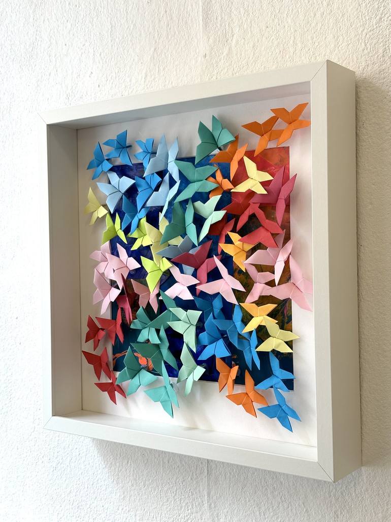 Original Pop Art Geometric Collage by Olivier Messas