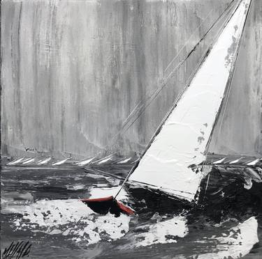 Original Sailboat Paintings by Olivier Messas