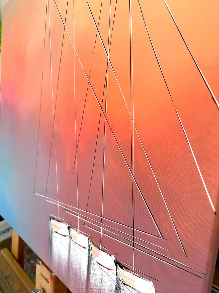 Original Figurative Boat Painting by Olivier Messas