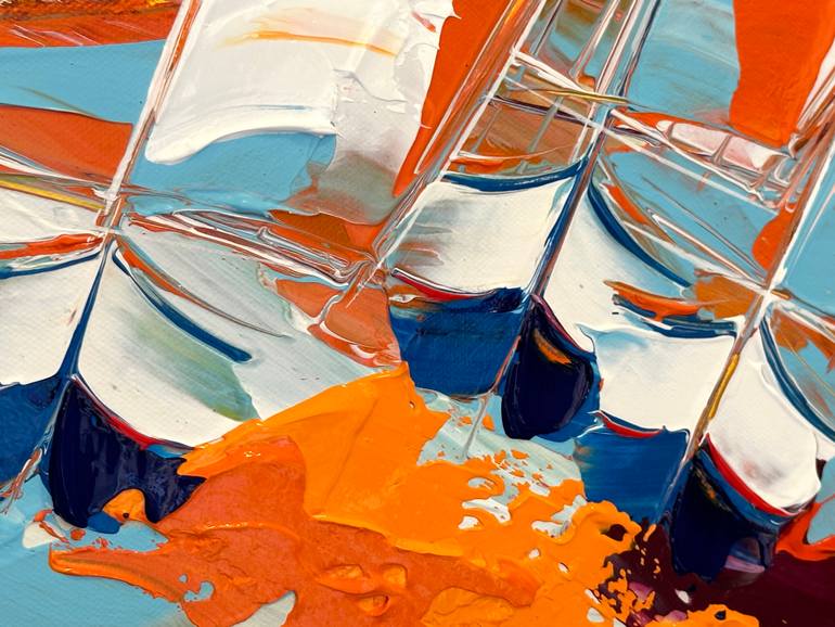 Original Figurative Boat Painting by Olivier Messas