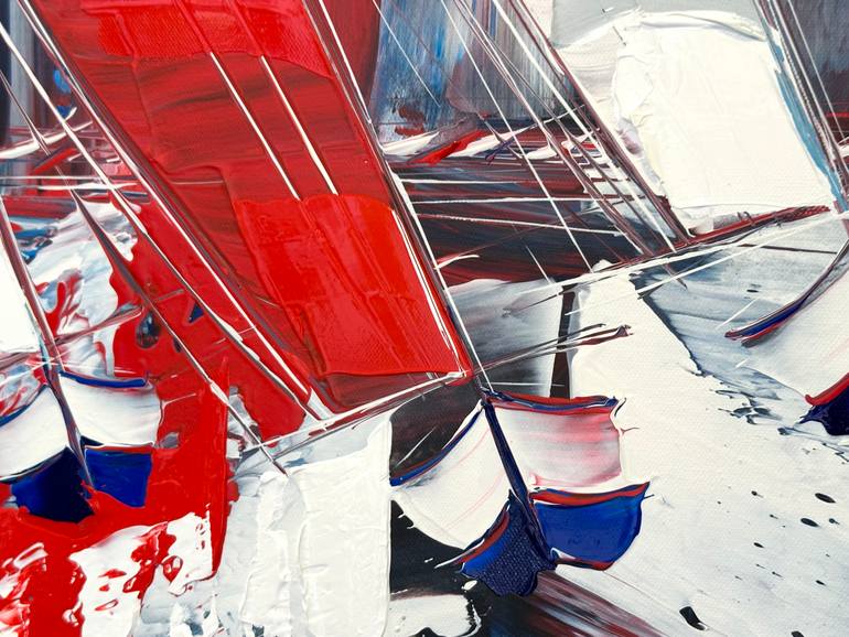 Original Figurative Boat Painting by Olivier Messas