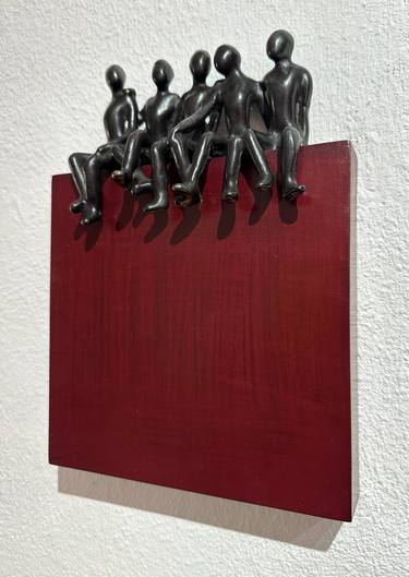 Saatchi Art Artist Olivier Messas; Sculpture, “Best friends… [RED CUBE] (2024)” #art
