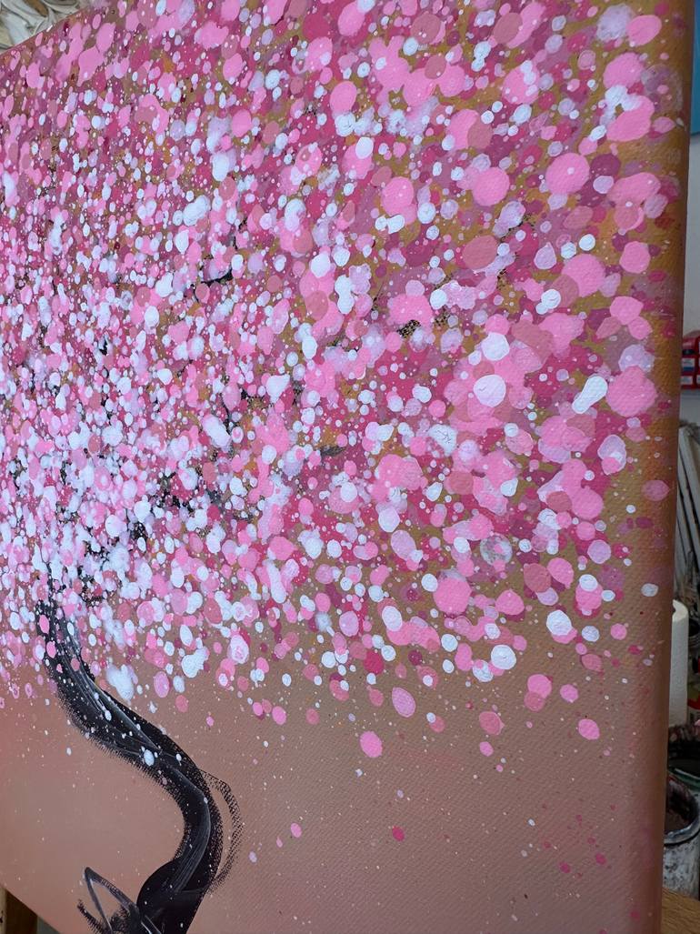 Original Abstract Tree Painting by Olivier Messas