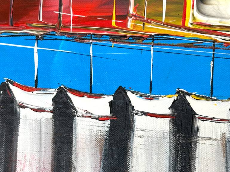 Original Fine Art Boat Painting by Olivier Messas