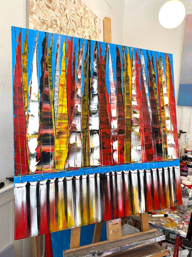 Original Fine Art Boat Painting by Olivier Messas